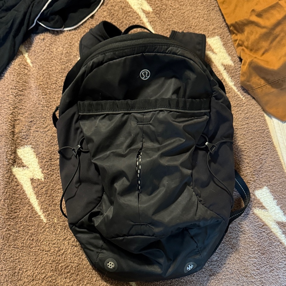 lululemon athletic  Black Backpack